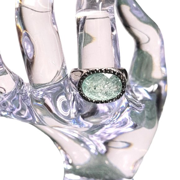 Simply Vera - Vera Wang Oval Green Stone Ring - Picture 8 of 16